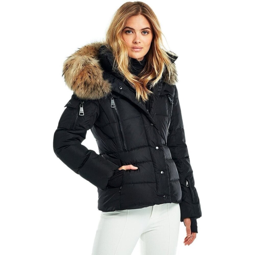 Sam. Matte Decade Down Jacket Size Small Black Ex… - image 1